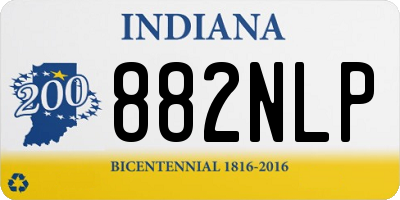 IN license plate 882NLP