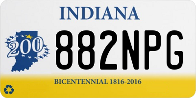 IN license plate 882NPG