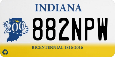 IN license plate 882NPW