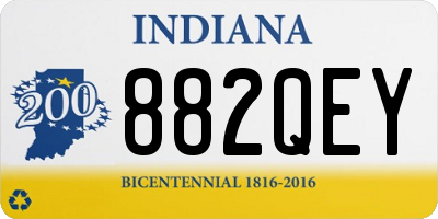 IN license plate 882QEY
