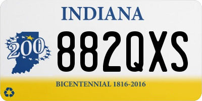 IN license plate 882QXS