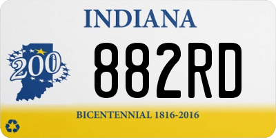 IN license plate 882RD