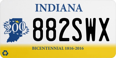 IN license plate 882SWX