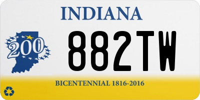 IN license plate 882TW