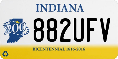 IN license plate 882UFV