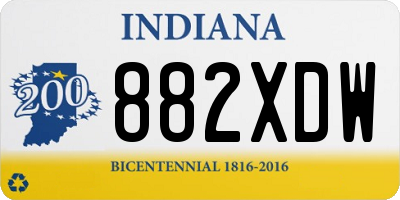IN license plate 882XDW