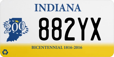 IN license plate 882YX