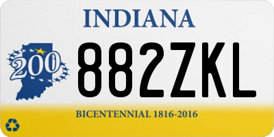 IN license plate 882ZKL
