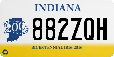IN license plate 882ZQH