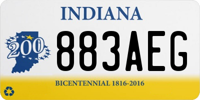 IN license plate 883AEG