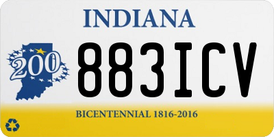 IN license plate 883ICV