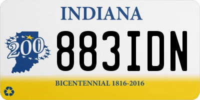IN license plate 883IDN
