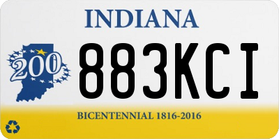 IN license plate 883KCI