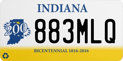 IN license plate 883MLQ