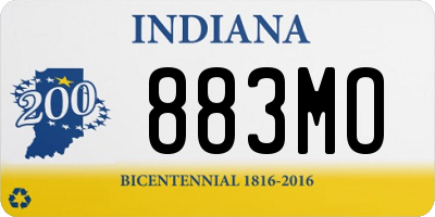 IN license plate 883MO