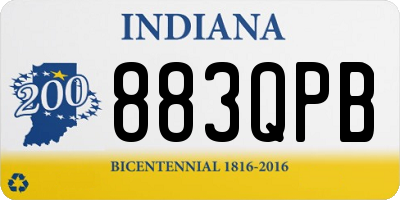 IN license plate 883QPB