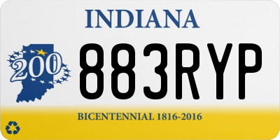IN license plate 883RYP