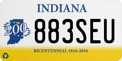 IN license plate 883SEU