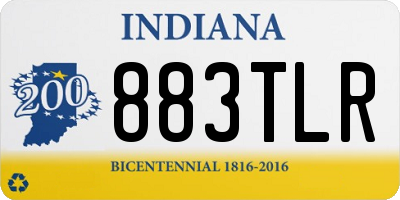 IN license plate 883TLR