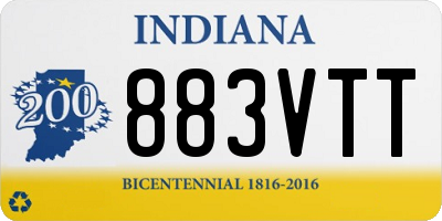 IN license plate 883VTT