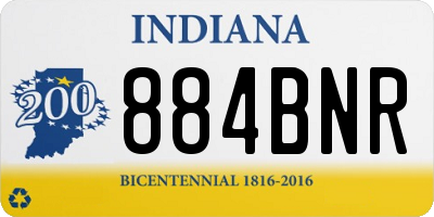 IN license plate 884BNR