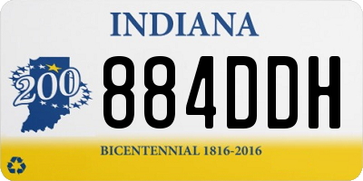 IN license plate 884DDH