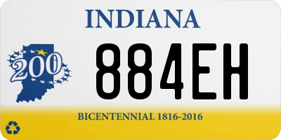 IN license plate 884EH