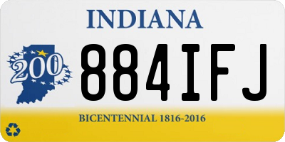 IN license plate 884IFJ