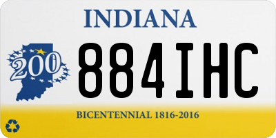 IN license plate 884IHC