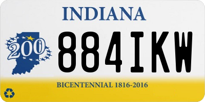 IN license plate 884IKW