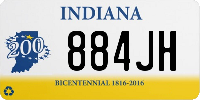 IN license plate 884JH