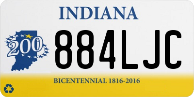 IN license plate 884LJC