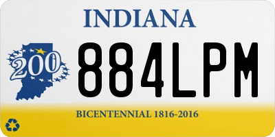 IN license plate 884LPM