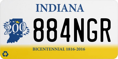 IN license plate 884NGR