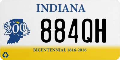 IN license plate 884QH