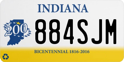 IN license plate 884SJM