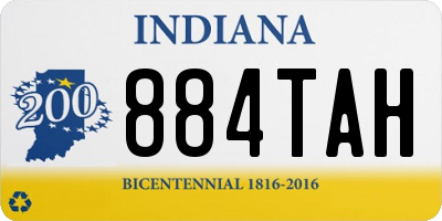 IN license plate 884TAH