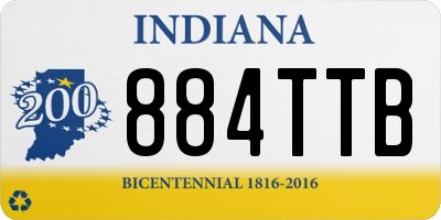 IN license plate 884TTB