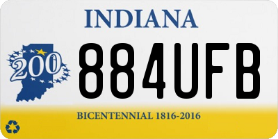 IN license plate 884UFB