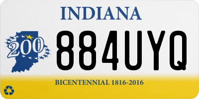IN license plate 884UYQ