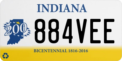 IN license plate 884VEE