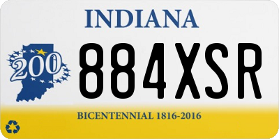 IN license plate 884XSR