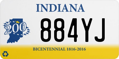 IN license plate 884YJ