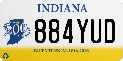 IN license plate 884YUD