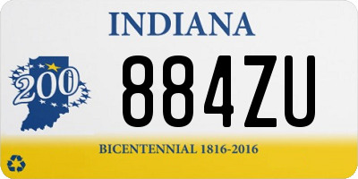 IN license plate 884ZU