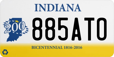 IN license plate 885ATO