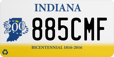 IN license plate 885CMF