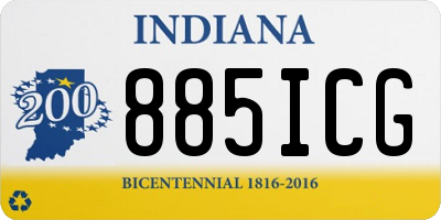 IN license plate 885ICG