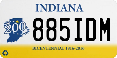IN license plate 885IDM