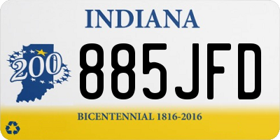 IN license plate 885JFD